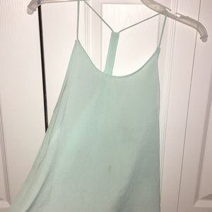 H and M turquoise tank
